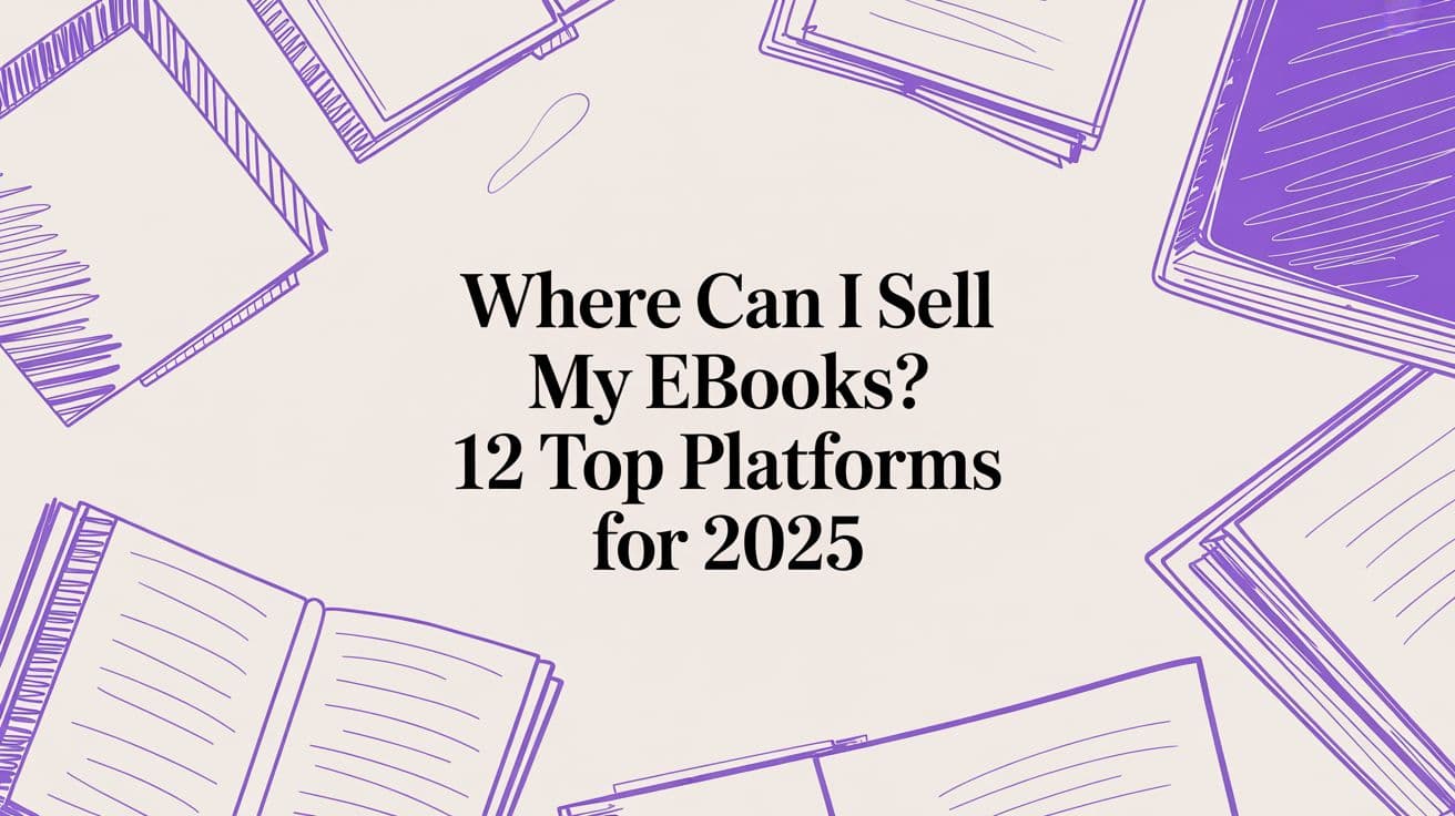 Where Can I Sell My Ebooks? 12 Top Platforms for 2025