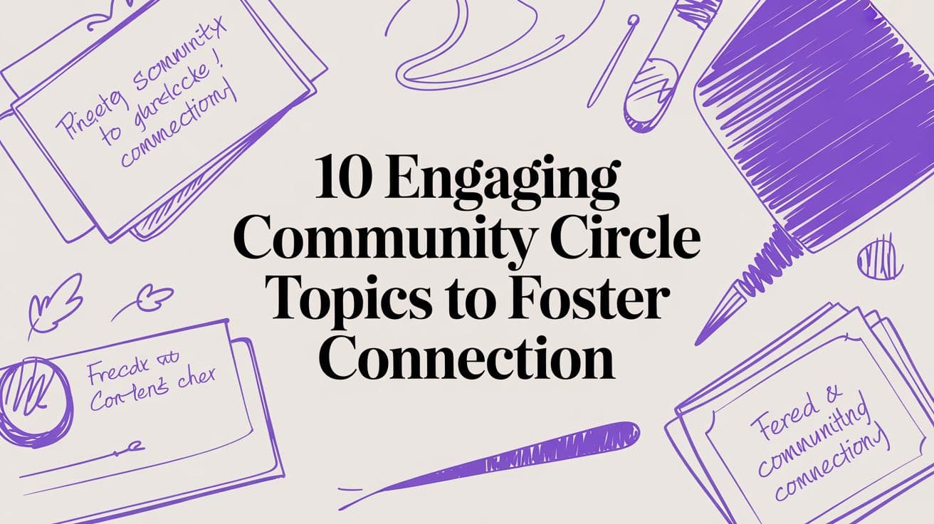 10 Engaging Community Circle Topics to Foster Connection