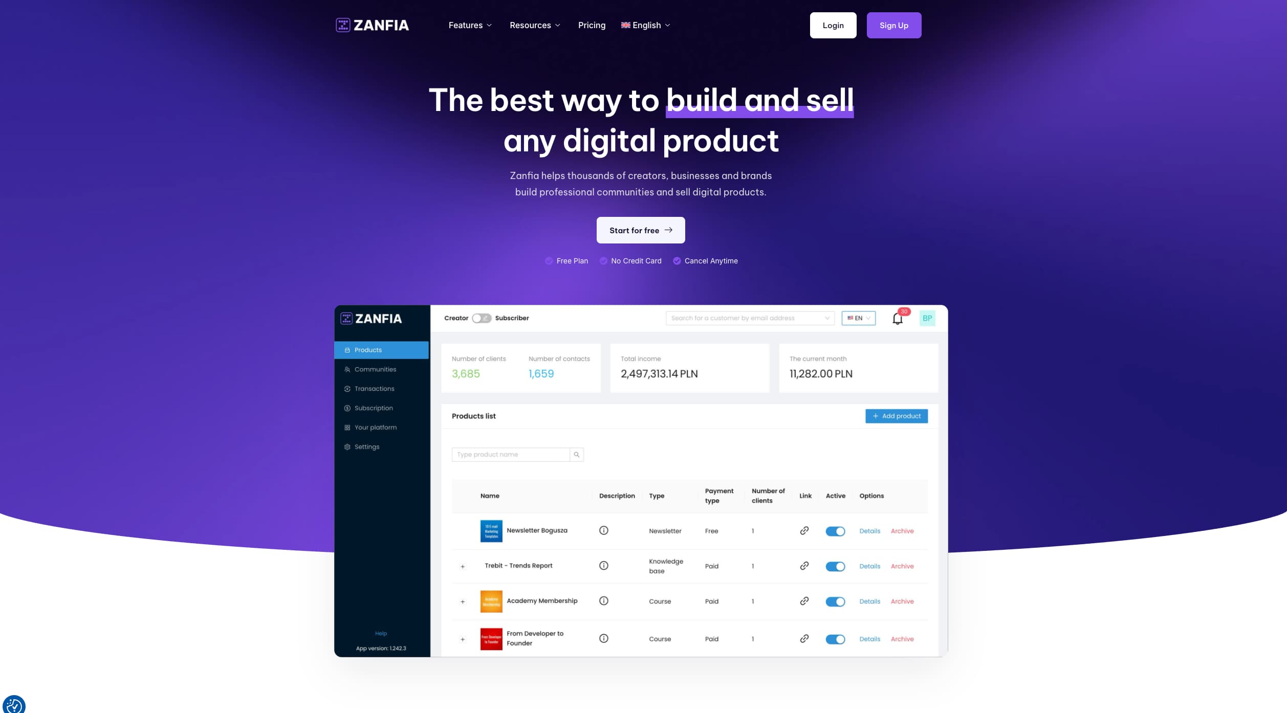 Zanfia - Best Platform for Content Creators