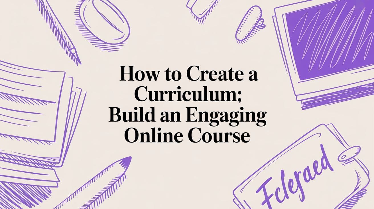 How to Create a Curriculum: Build an Engaging Online Course