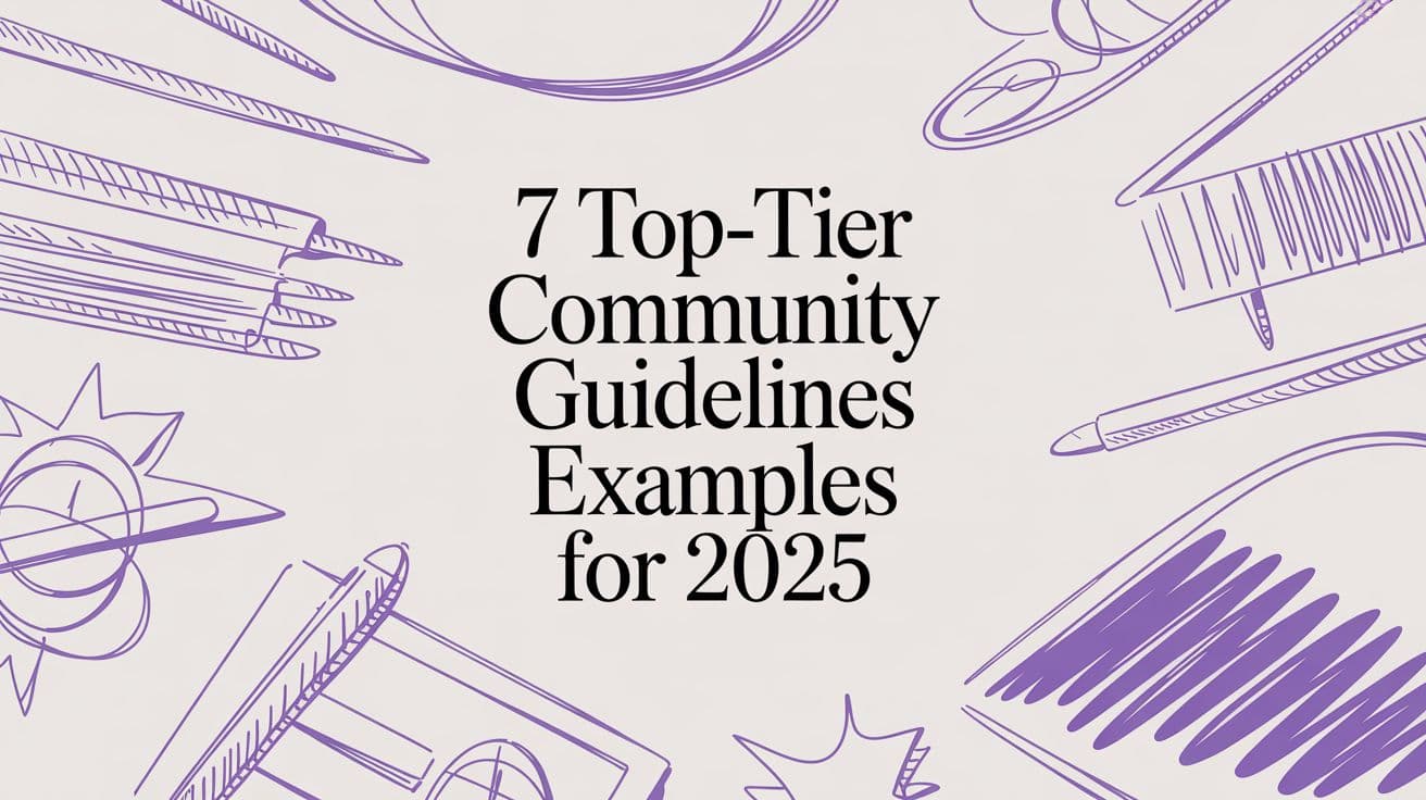 7 Top-Tier Community Guidelines Examples for 2025
