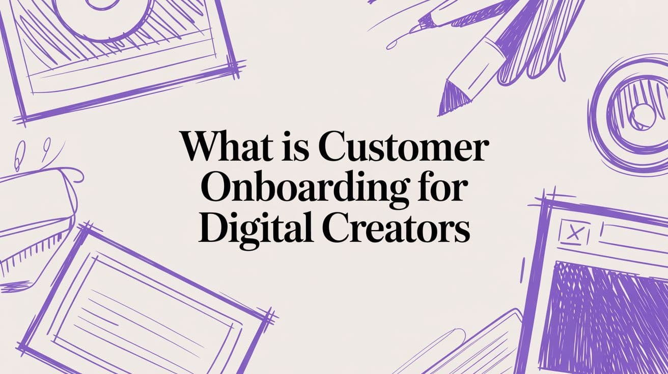 What Is Customer Onboarding for Digital Creators