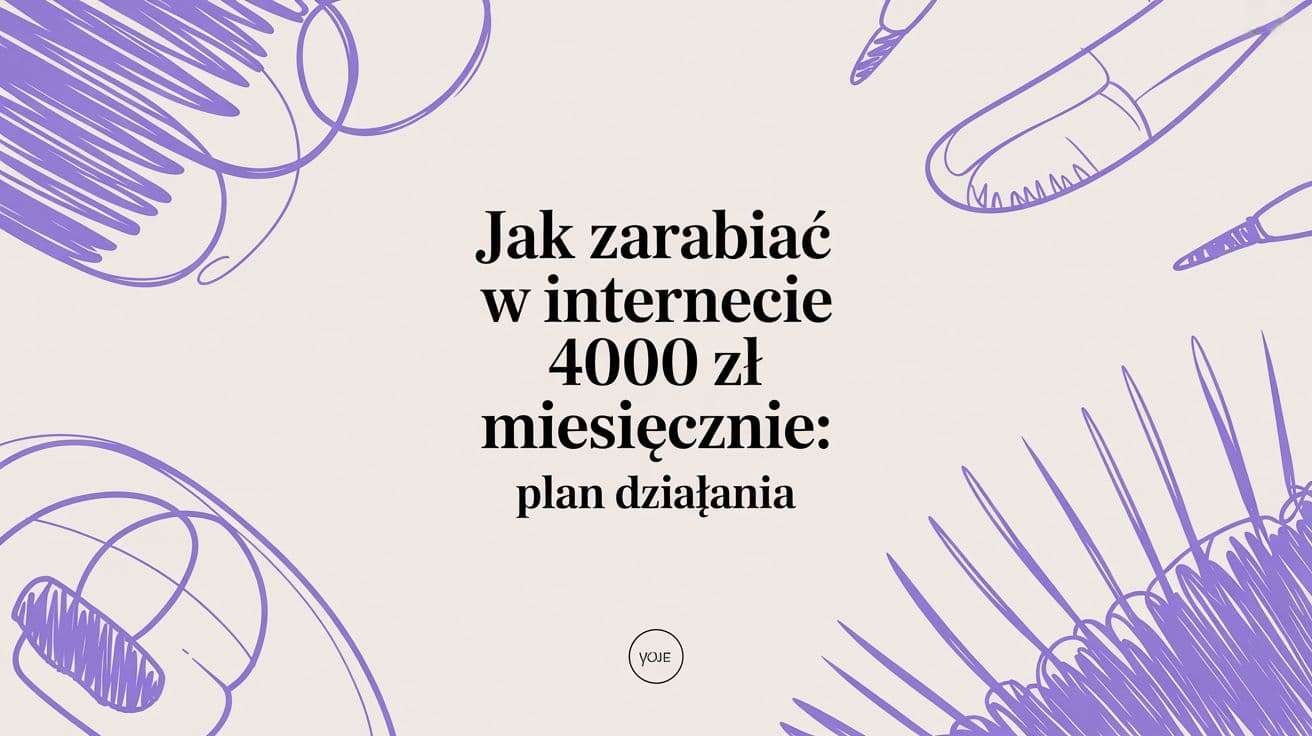 Chcesz jak zarabiać w internecie 4000 zł miesięcznie? Odkryj konkretne strategie i plan działania, który pomoże Ci zbudować stabilny dochód online.