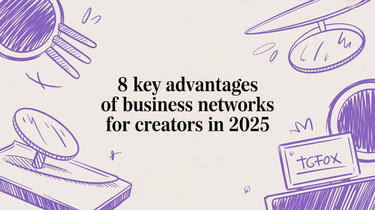 8 Key Advantages of Business Networks for Creators in 2025