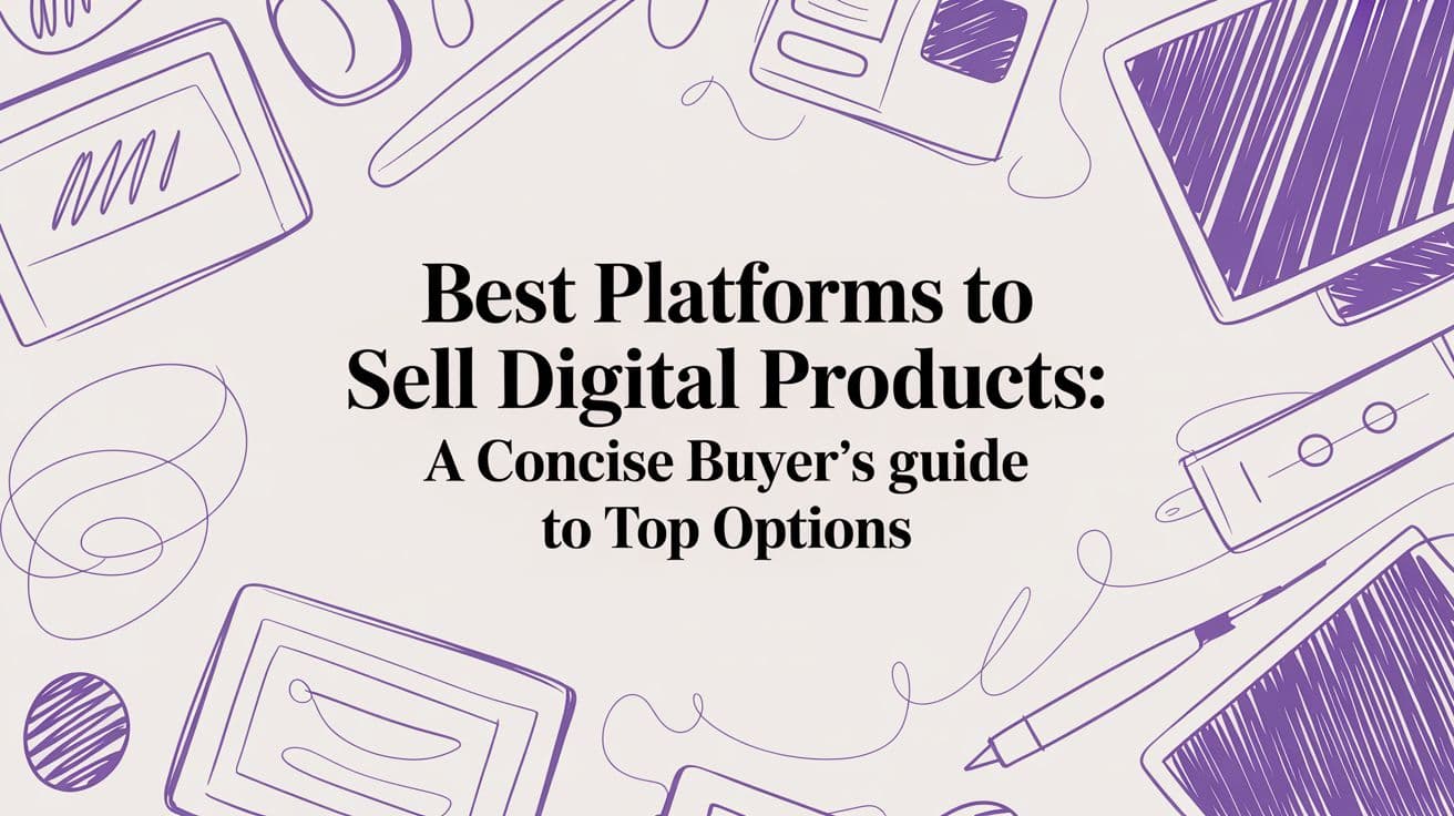 Best platforms to sell digital products: A concise buyer’s guide to top options