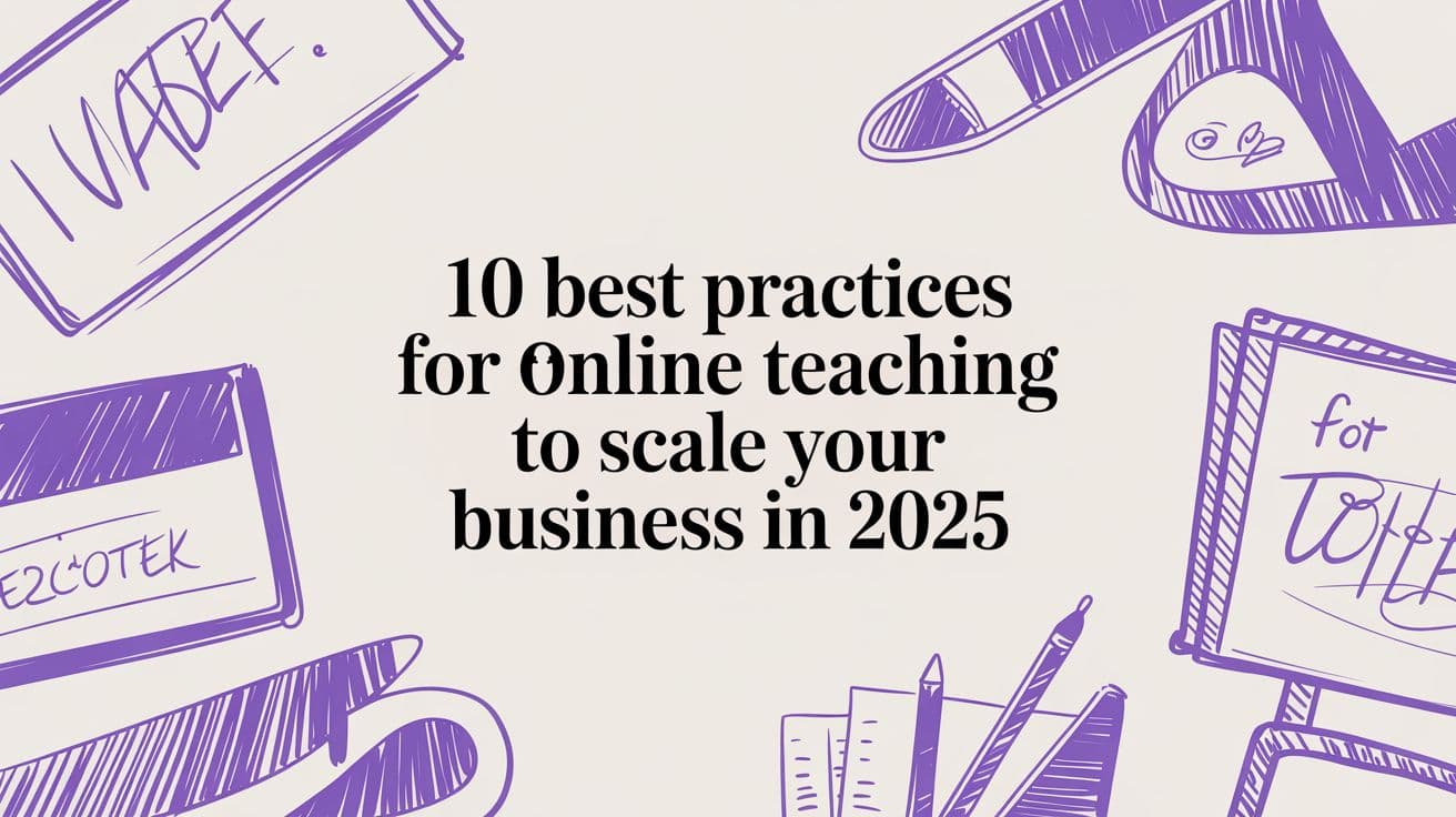 10 Best Practices for Online Teaching to Scale Your Business in 2025