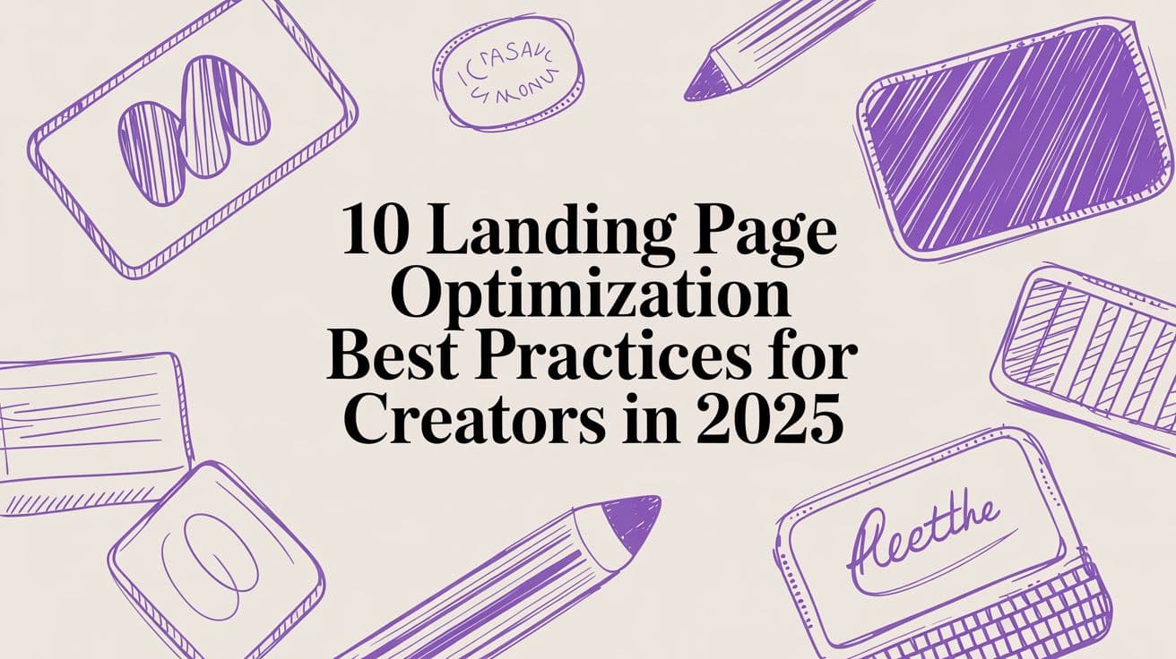10 Landing Page Optimization Best Practices for Creators in 2025