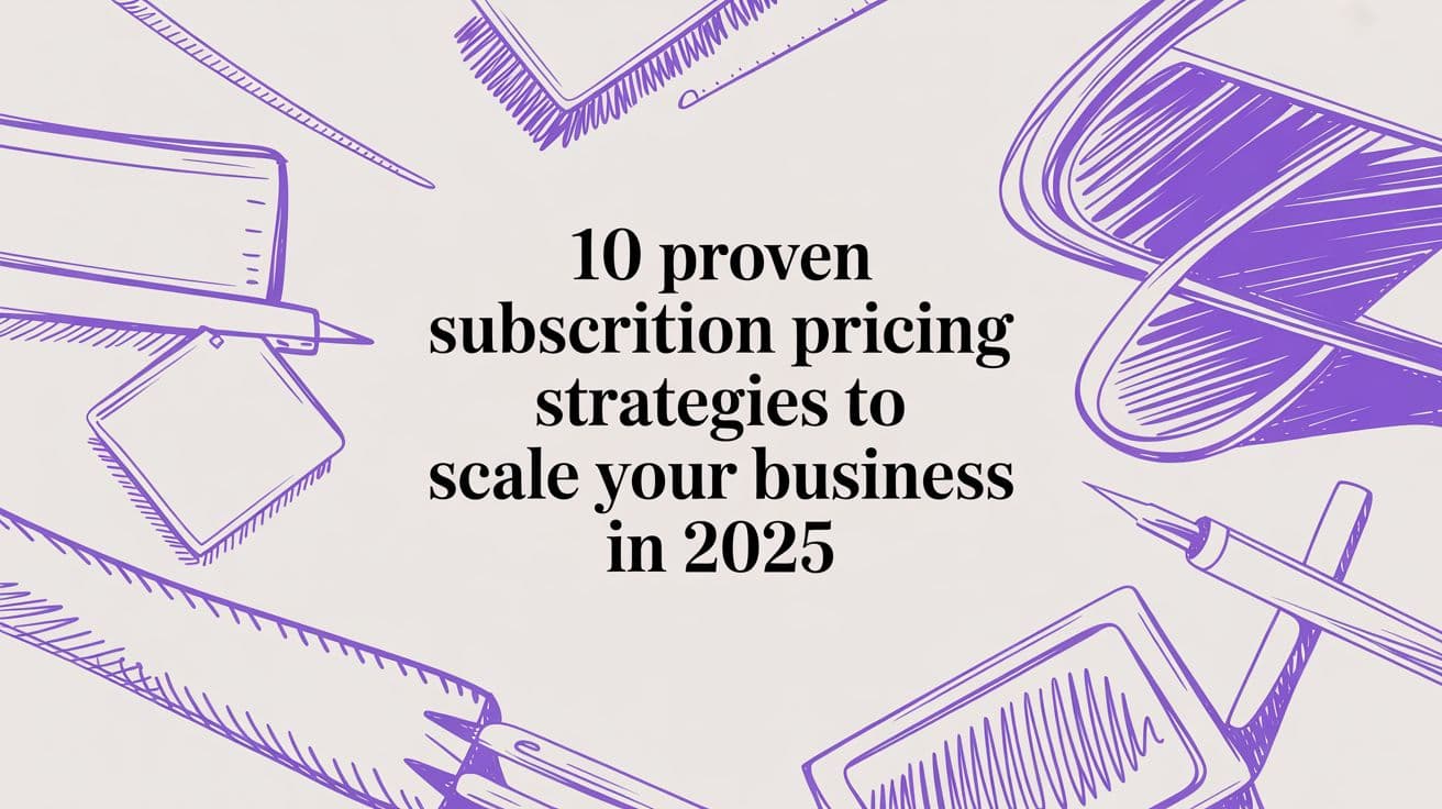 10 Proven Subscription Pricing Strategies to Scale Your Business in 2025