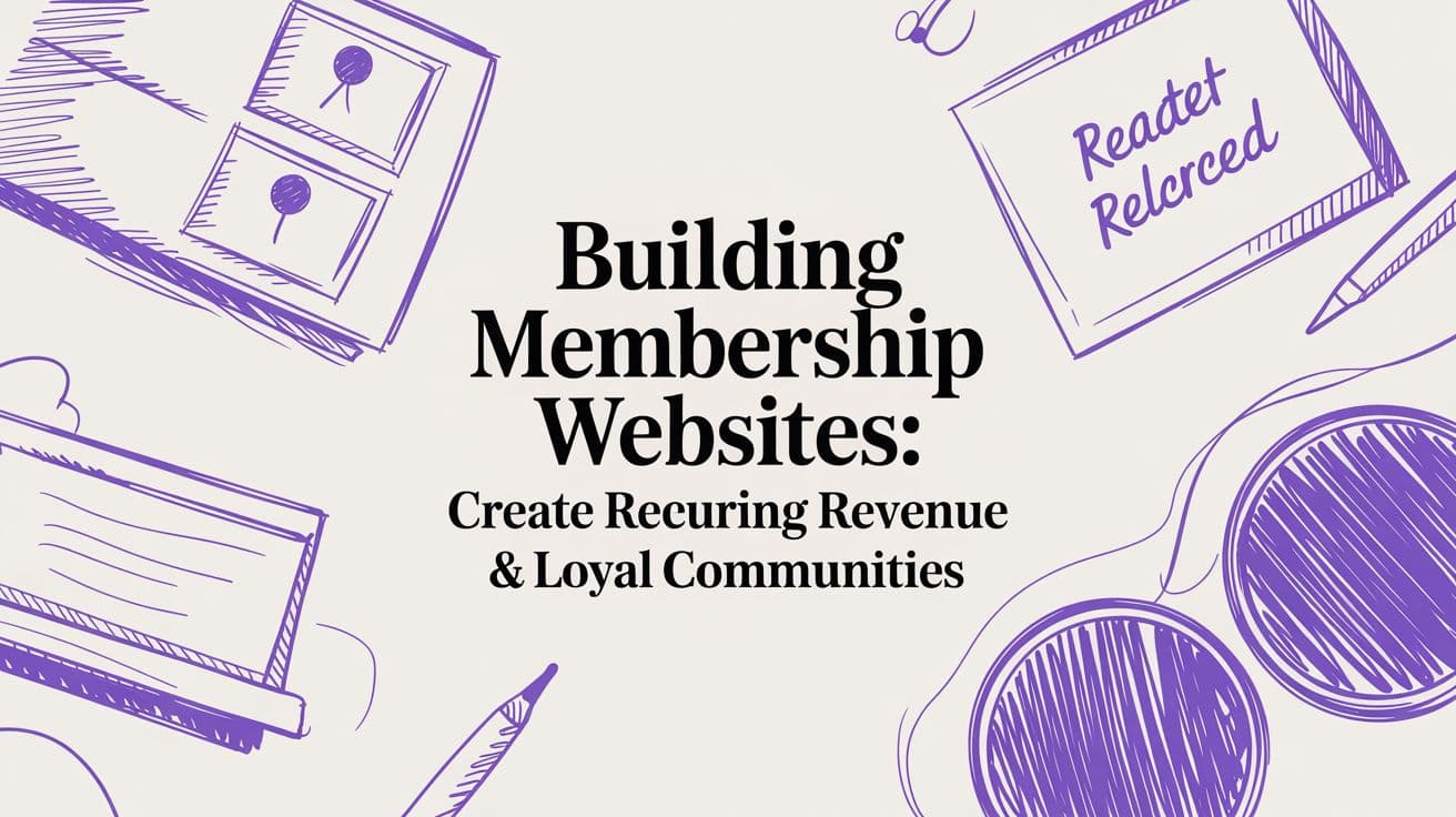Building Membership Websites: Create Recurring Revenue & Loyal Communities
