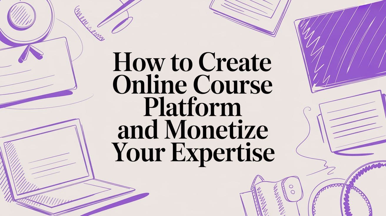How to create online course platform and monetize your expertise