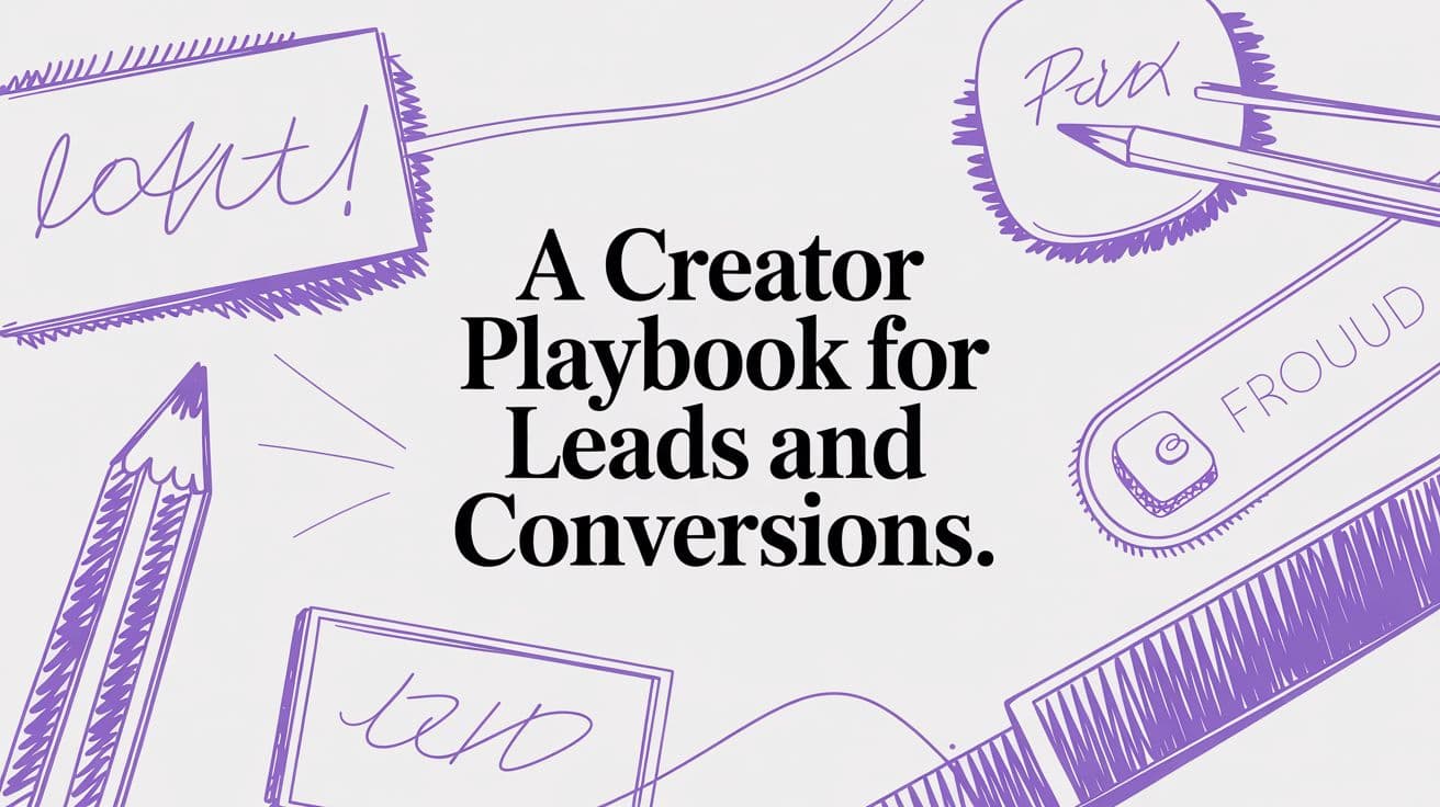 A Creator’s Playbook for Leads and Conversions