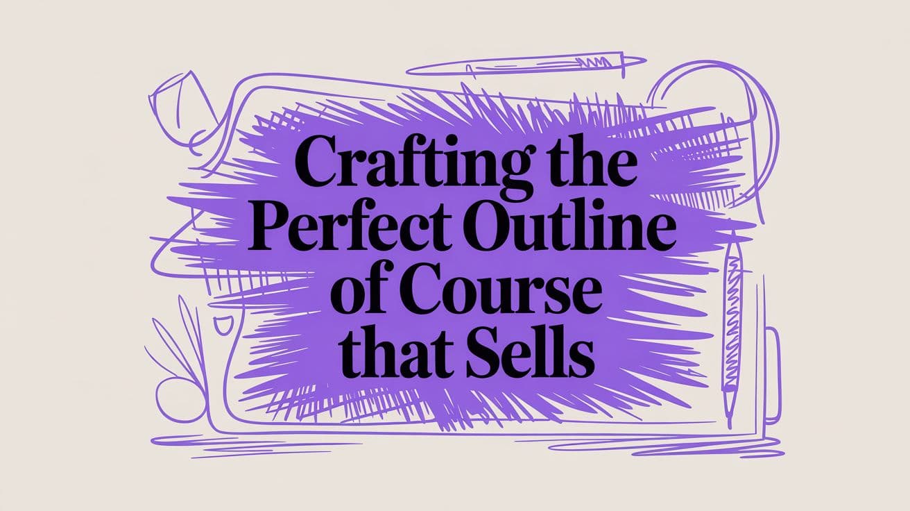 Crafting the Perfect Outline of Course That Sells
