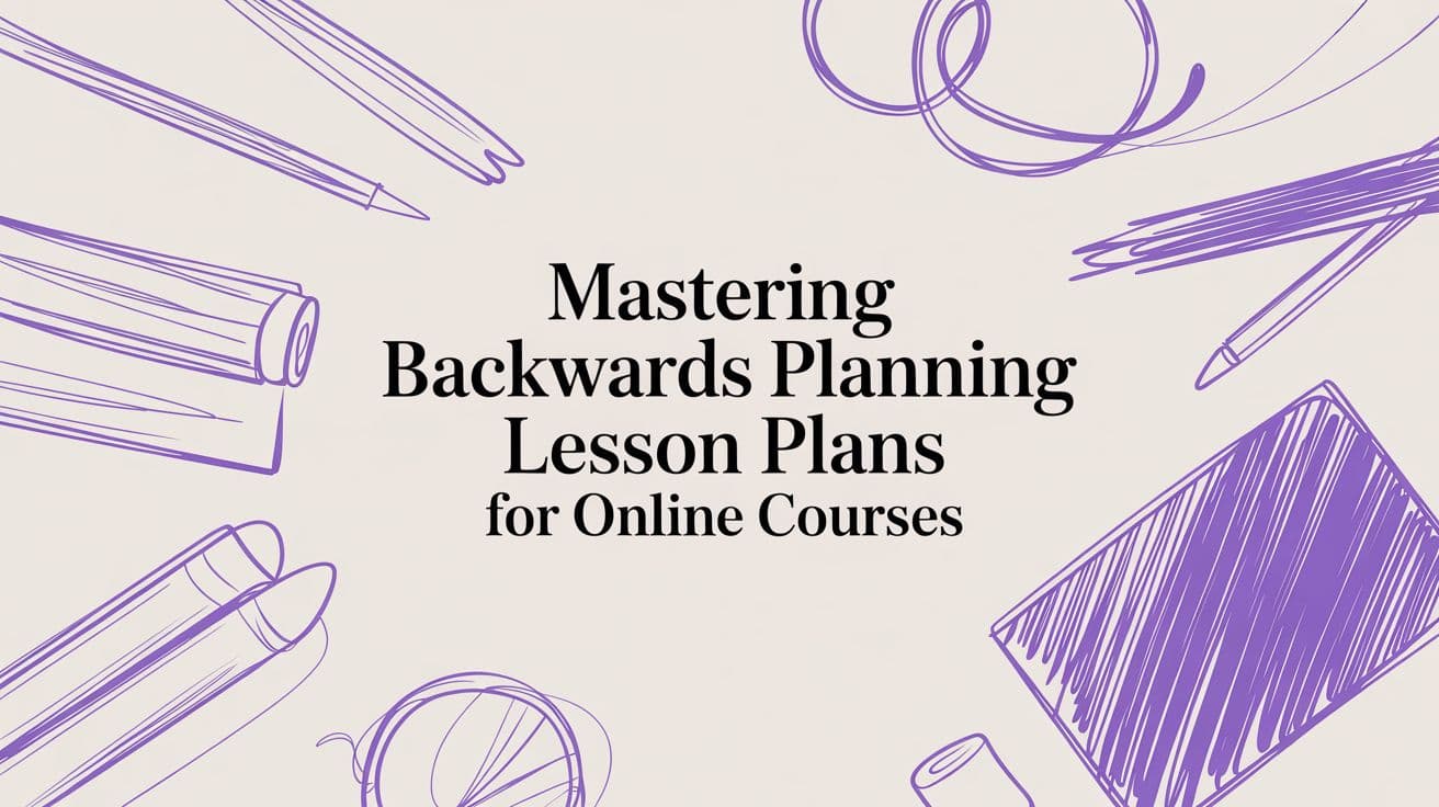 Mastering Backwards Planning Lesson Plans for Online Courses
