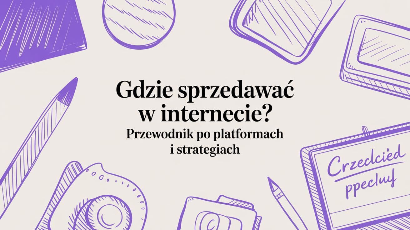 Zastanawiasz się, gdzie sprzedawać w internecie? Ten przewodnik pomoże Ci wybrać najlepsze rozwiązanie, od marketplace po własną platformę do kursów i e-booków.