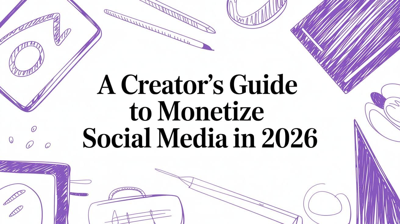 A Creator’s Guide to Monetize Social Media in 2026