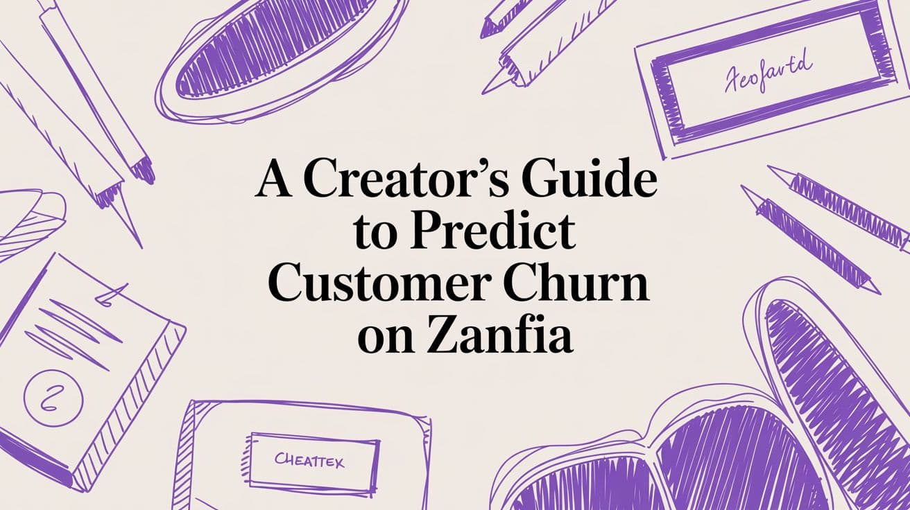 A Creator’s Guide to Predict Customer Churn on Zanfia