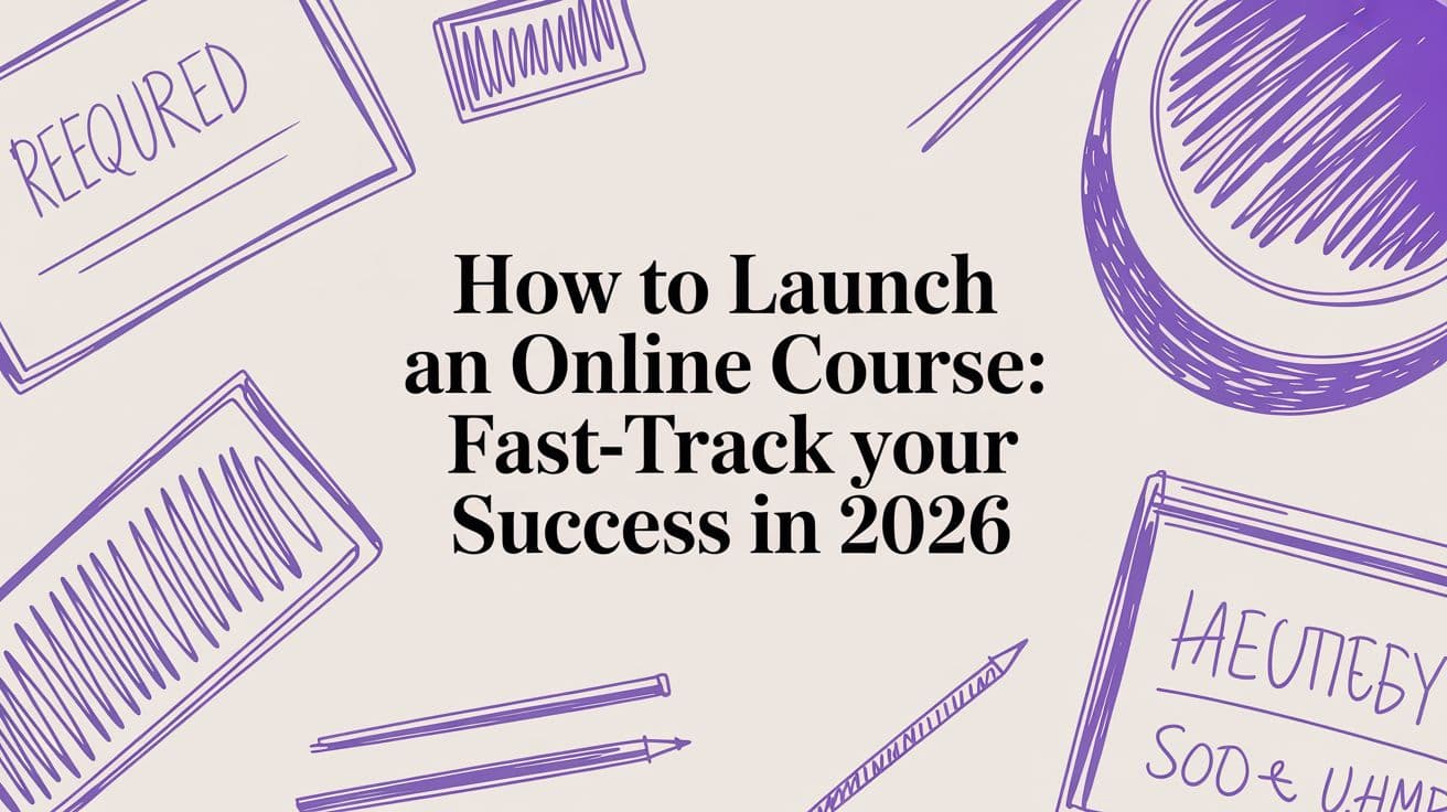 How to launch an online course: Fast-track your success in 2026
