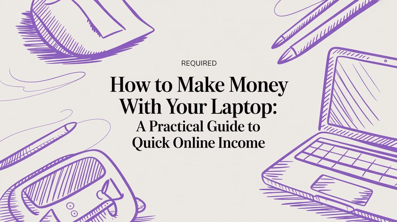 How to Make Money with Your Laptop: A Practical Guide to Quick Online Income