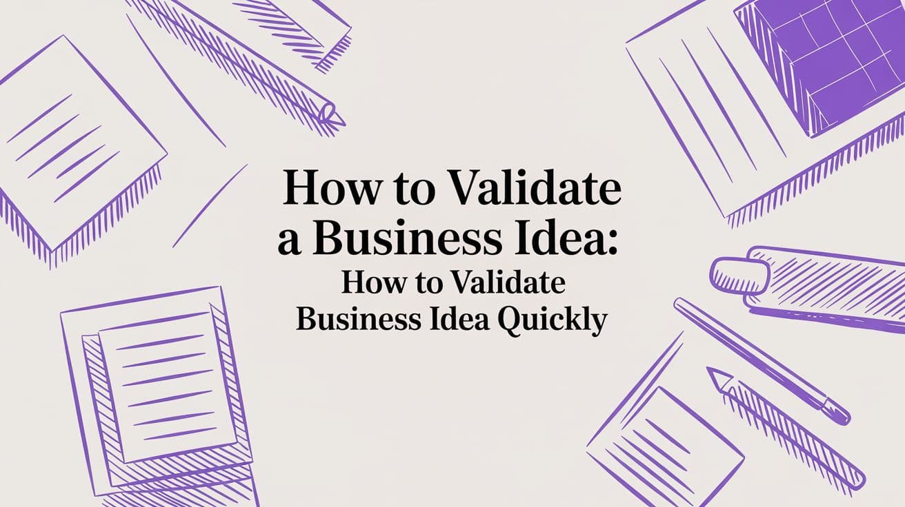 How to Validate a Business Idea: A Creator’s Guide to Smart, Fast Testing