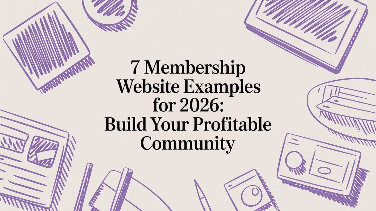 7 Membership Website Examples for 2026: Build Your Profitable Community