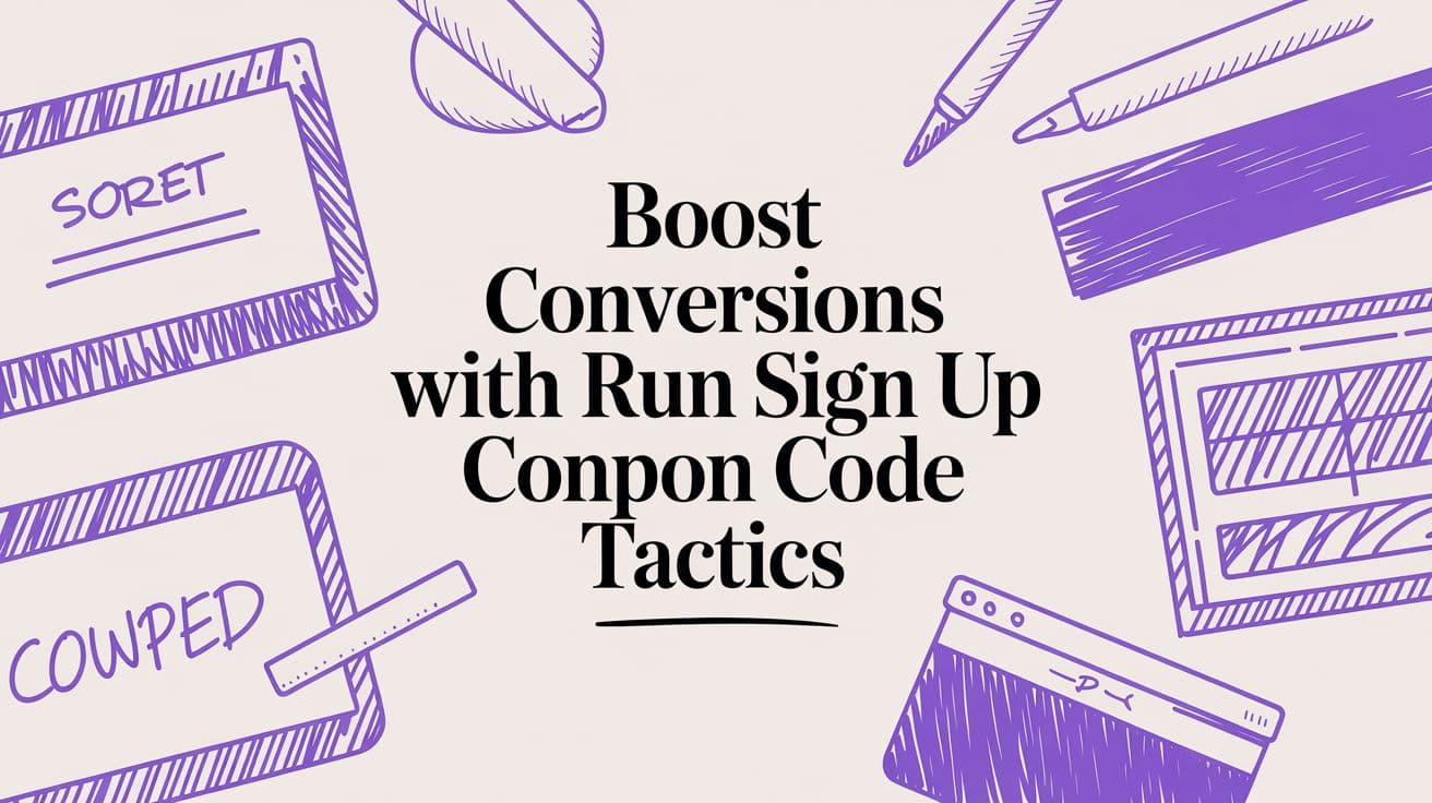 Boost Conversions with run sign up coupon code Tactics