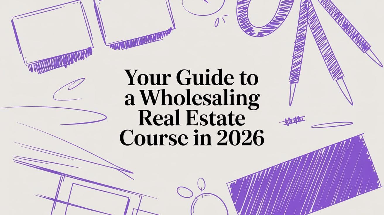 Your Guide to a Wholesaling Real Estate Course in 2026