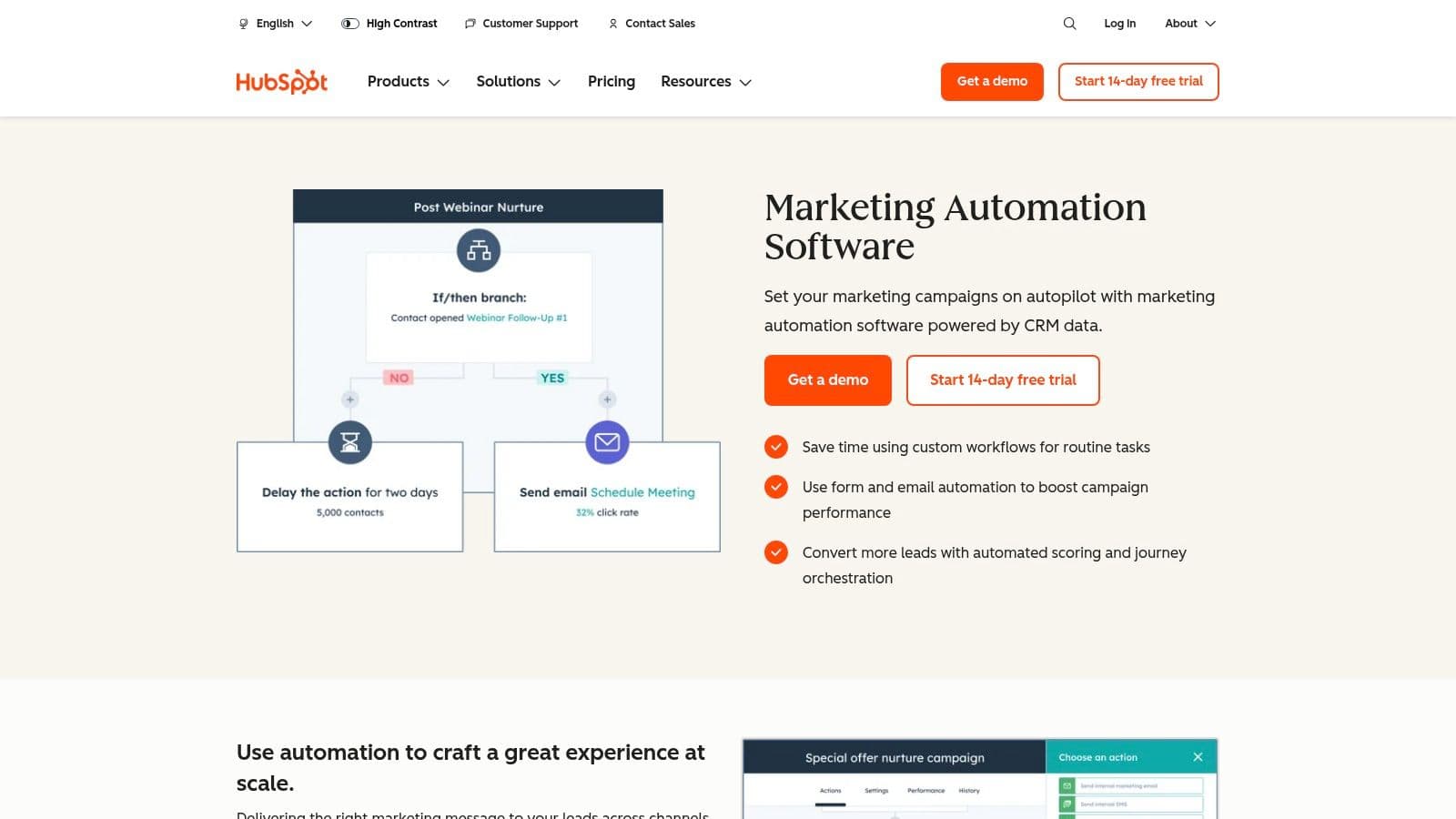 HubSpot Workflows (Marketing/Operations Hub)