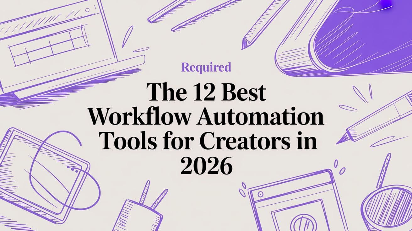 The 12 Best Workflow Automation Tools for Creators in 2026