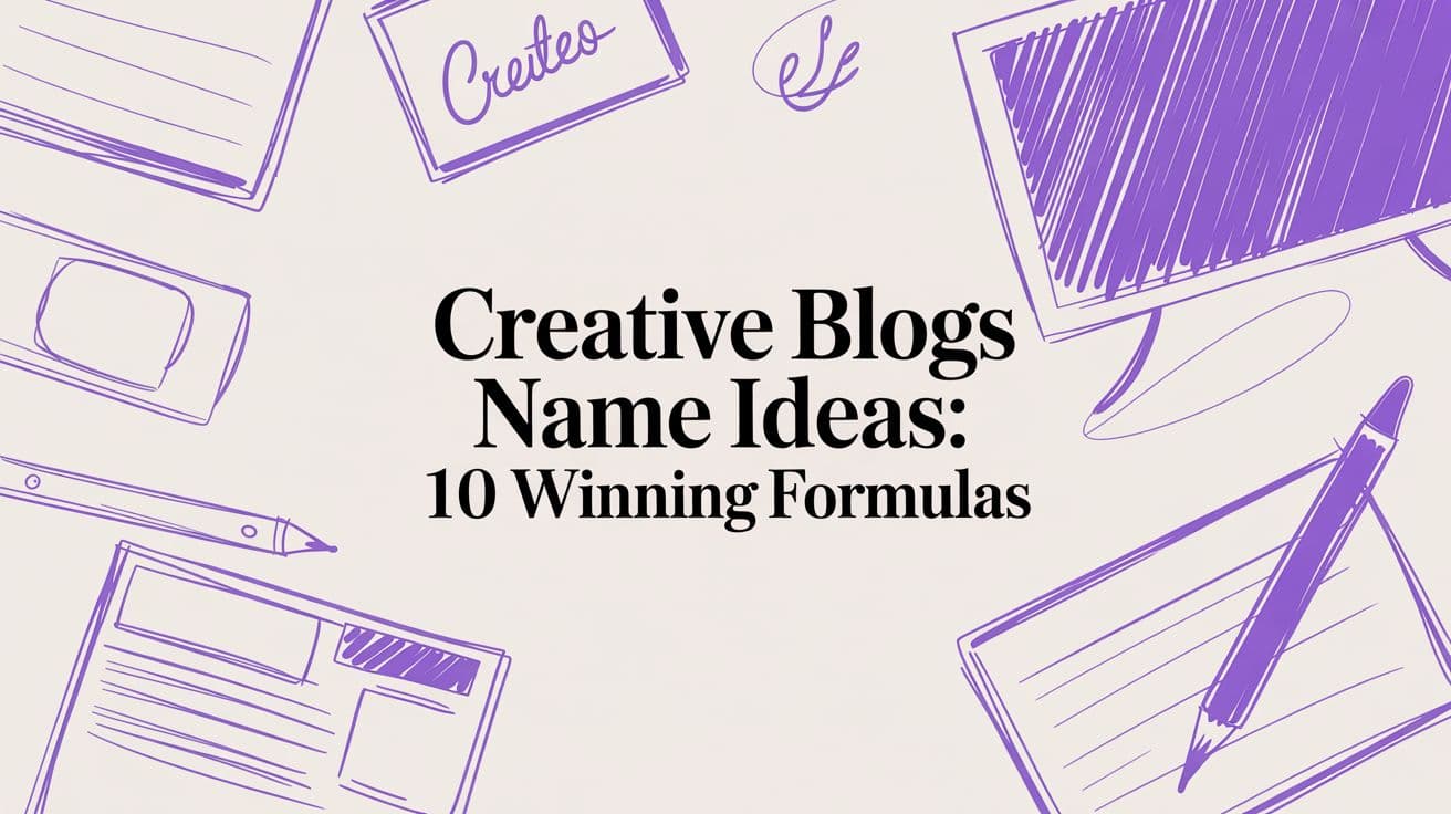 Creative Blogs Name Ideas: 10 Winning Formulas