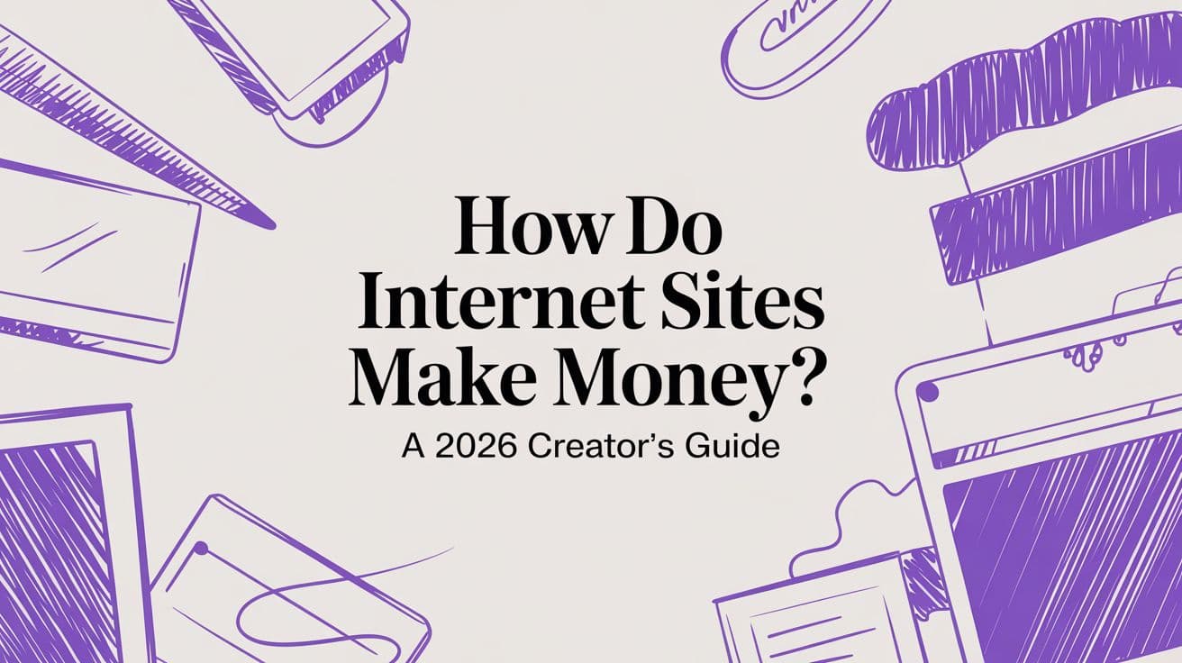 How Do Internet Sites Make Money? A 2026 Creator’s Guide