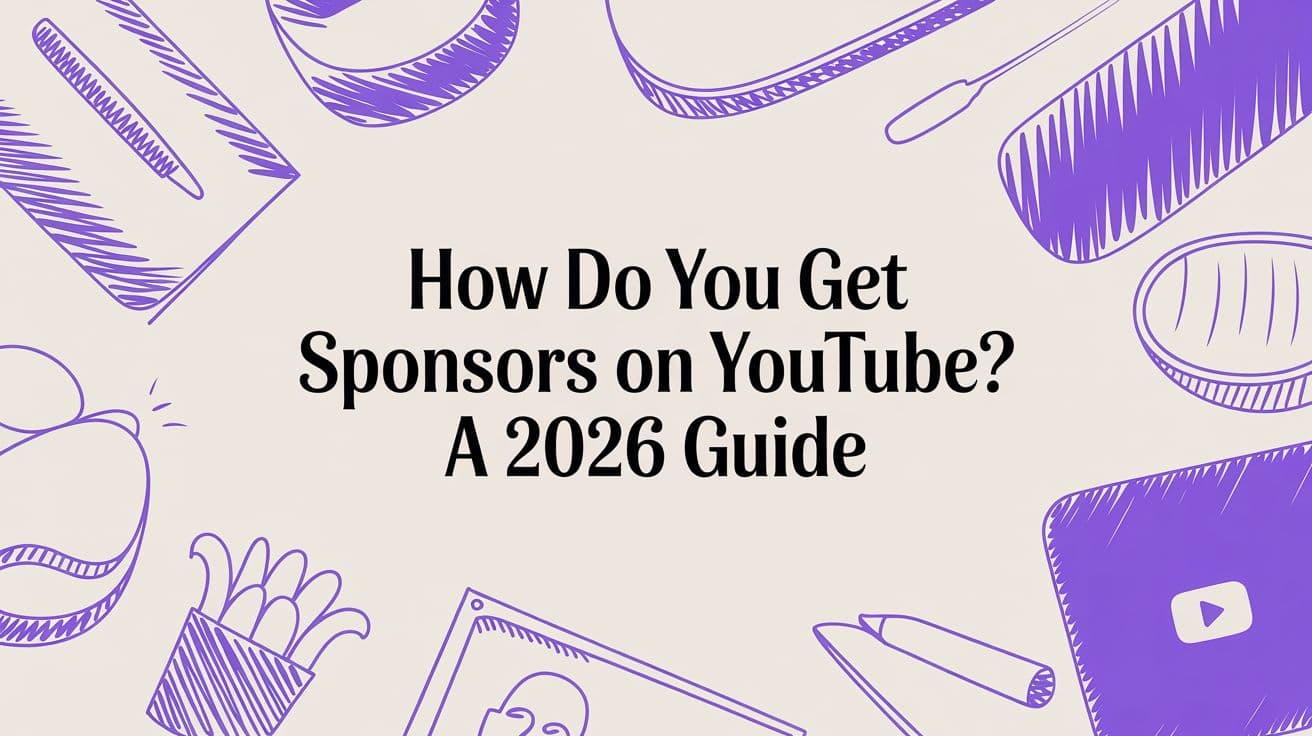 How Do You Get Sponsors on YouTube? A 2026 Guide
