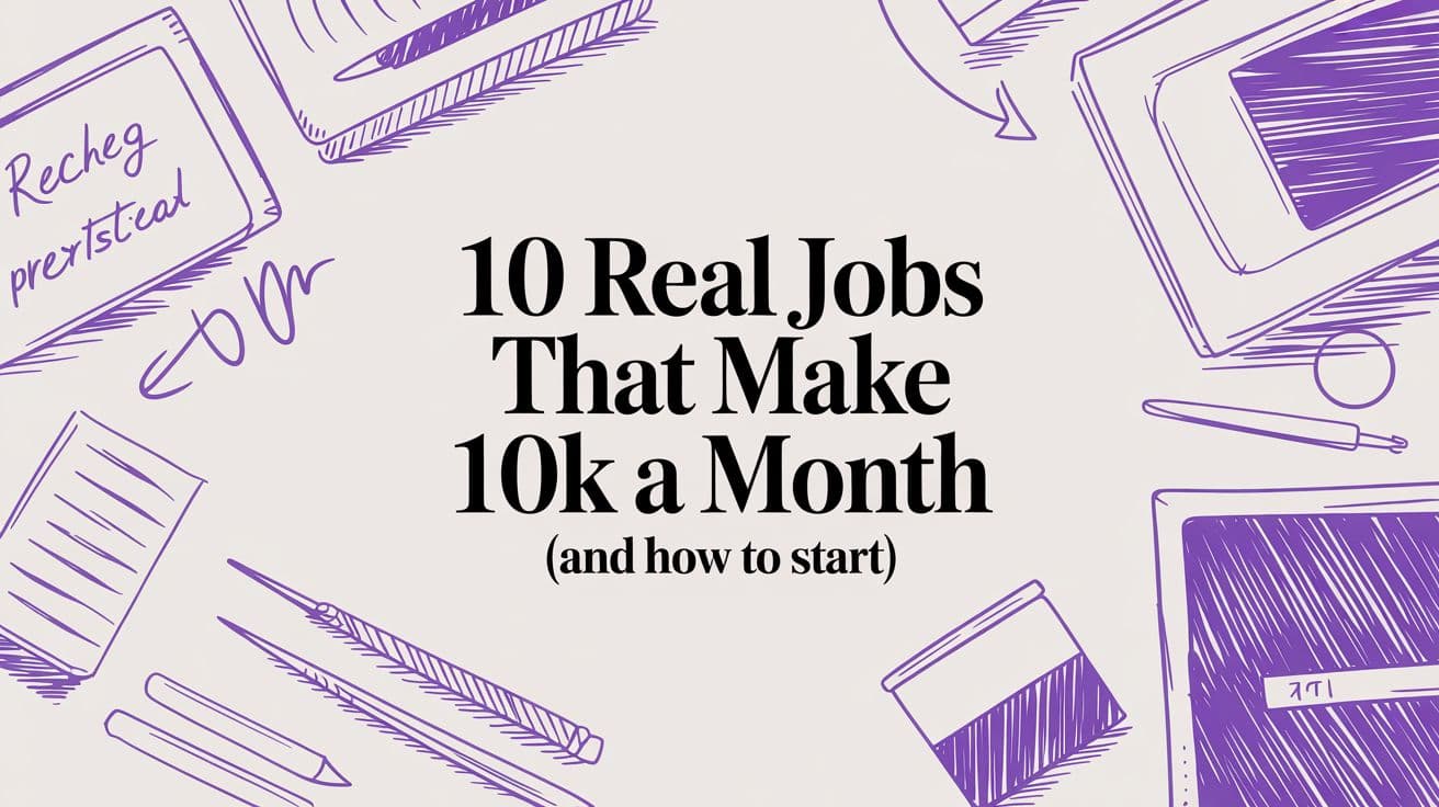 10 Real Jobs That Make 10k a Month (And How to Start)