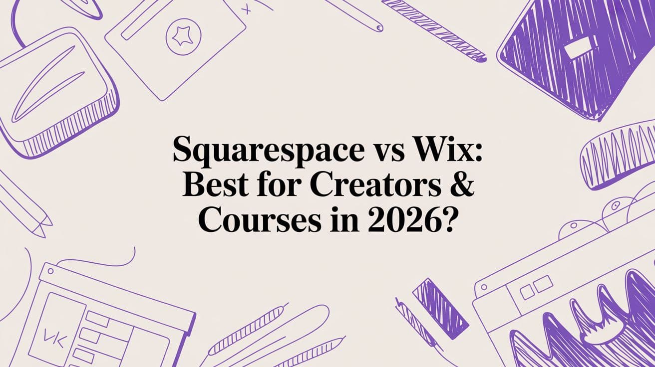 Squarespace vs Wix: Best for Creators & Courses in 2026?