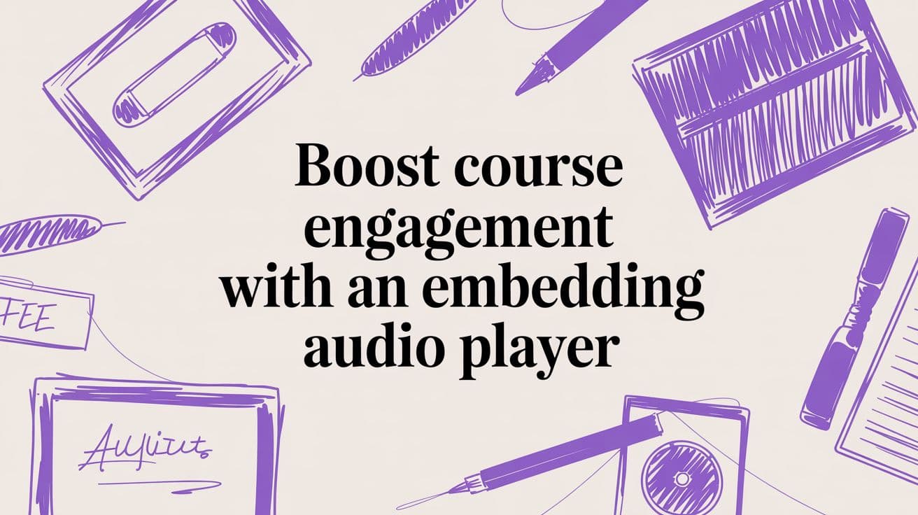 Boost Course Engagement with an Embedding Audio Player