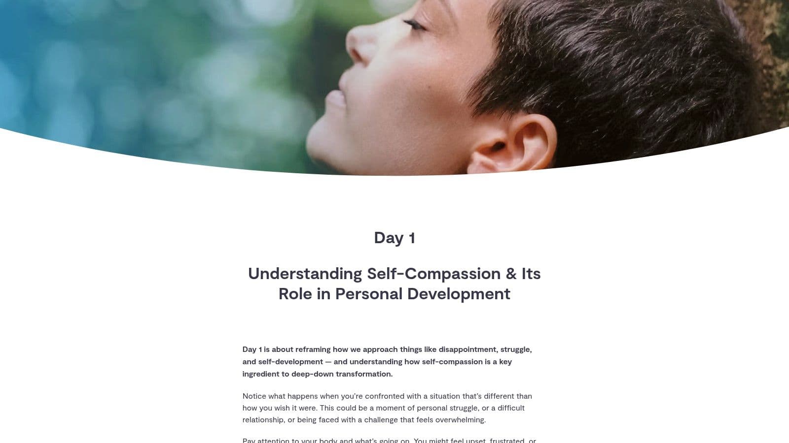 Mindfulness.com, Free 4-Day Self‑Love Workshop
