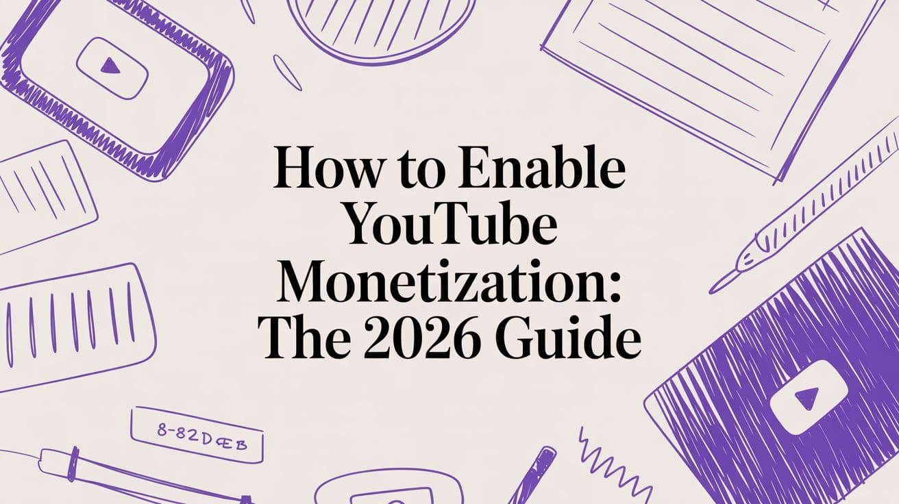 How to Enable YouTube Monetization in 2026 (Step by Step)