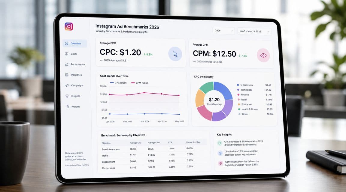 Instagram Ad Cost Benchmarks for 2026