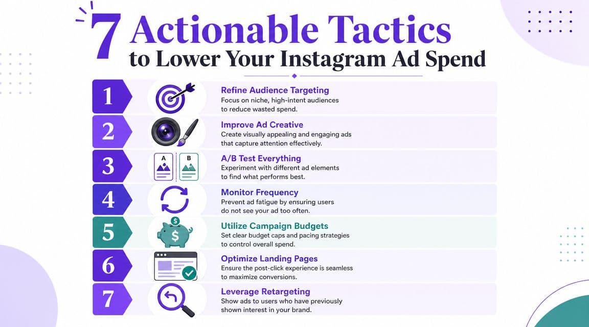 7 Actionable Tactics to Lower Your Instagram Ad Spend