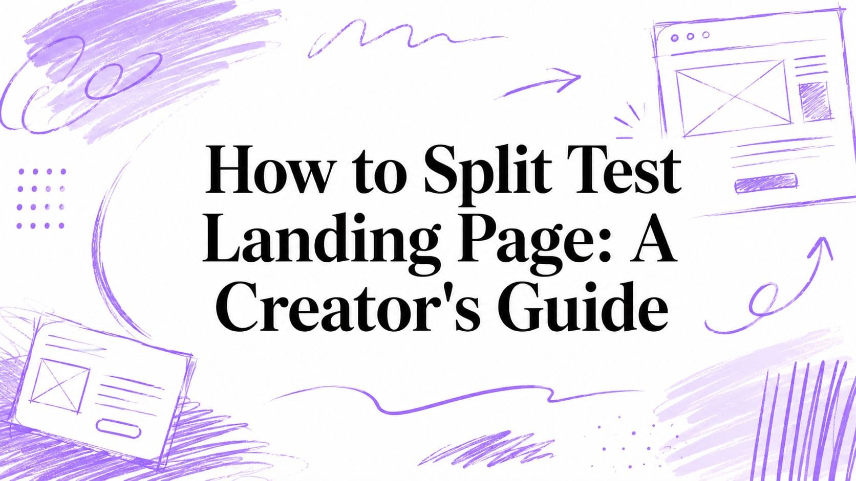 How to Split Test Landing Page: A Creator’s Guide