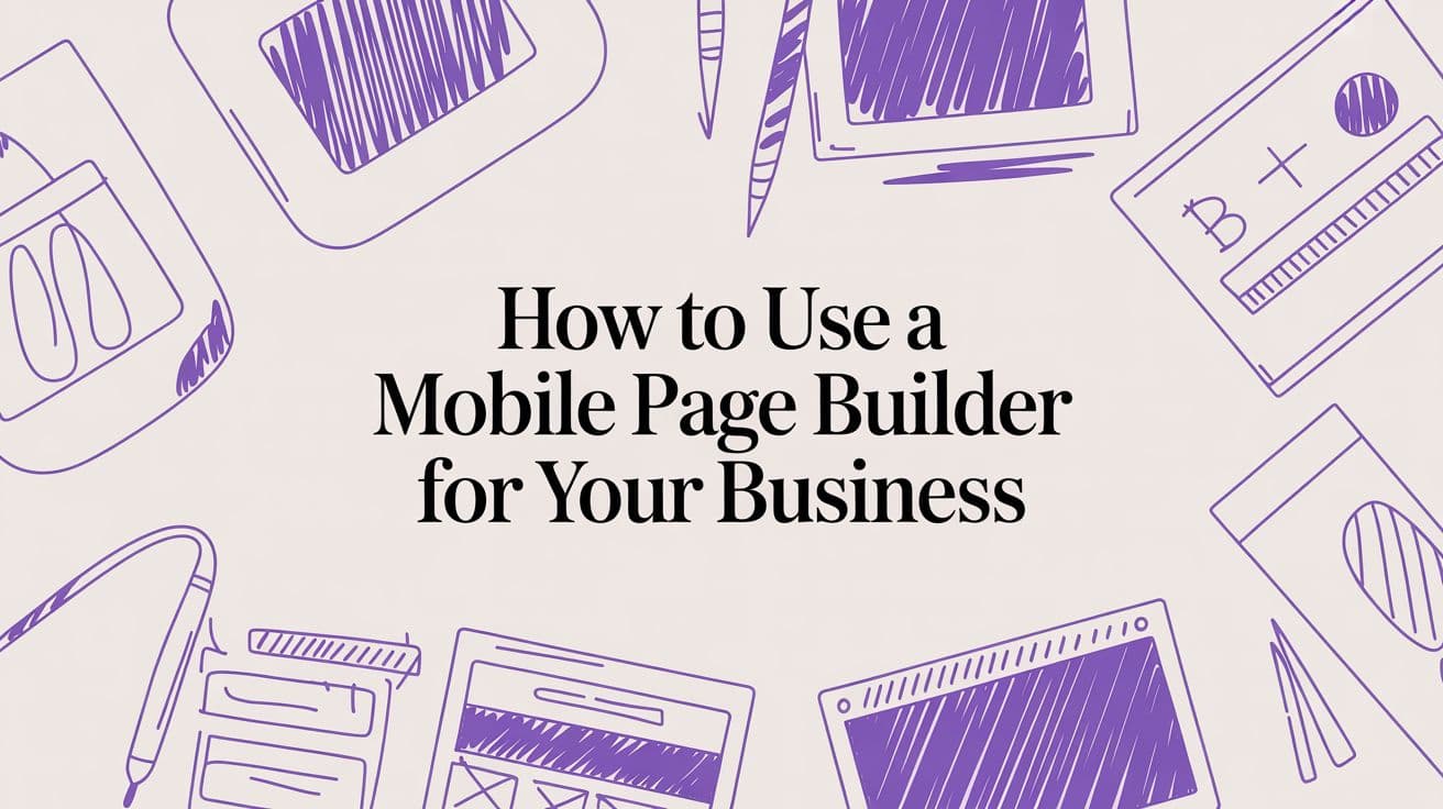 How to Use a Mobile Page Builder for Your Business