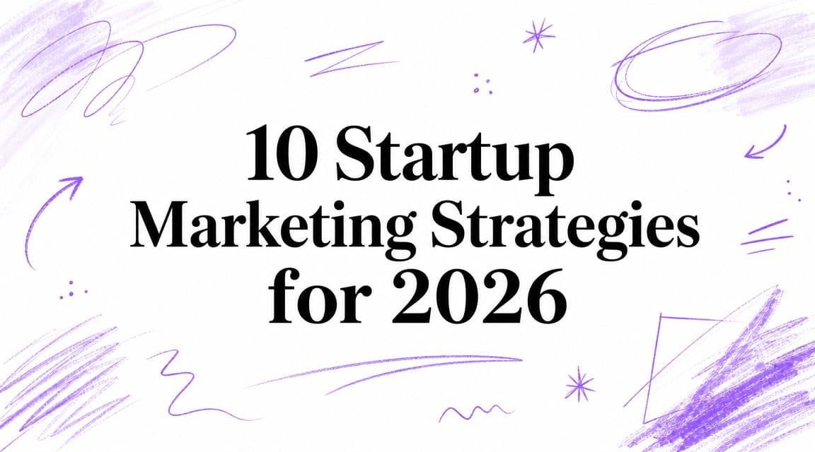 10 Startup Marketing Strategies for 2026