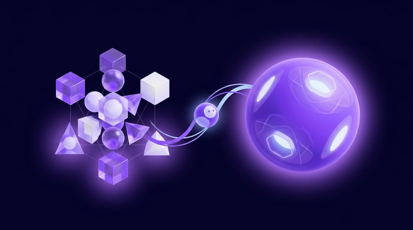all-in-one creator platform vs stack — cross-cutting editorial illustration