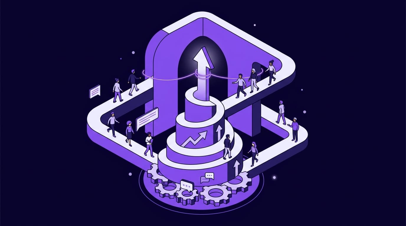 how to structure a group coaching program — coaching editorial illustration