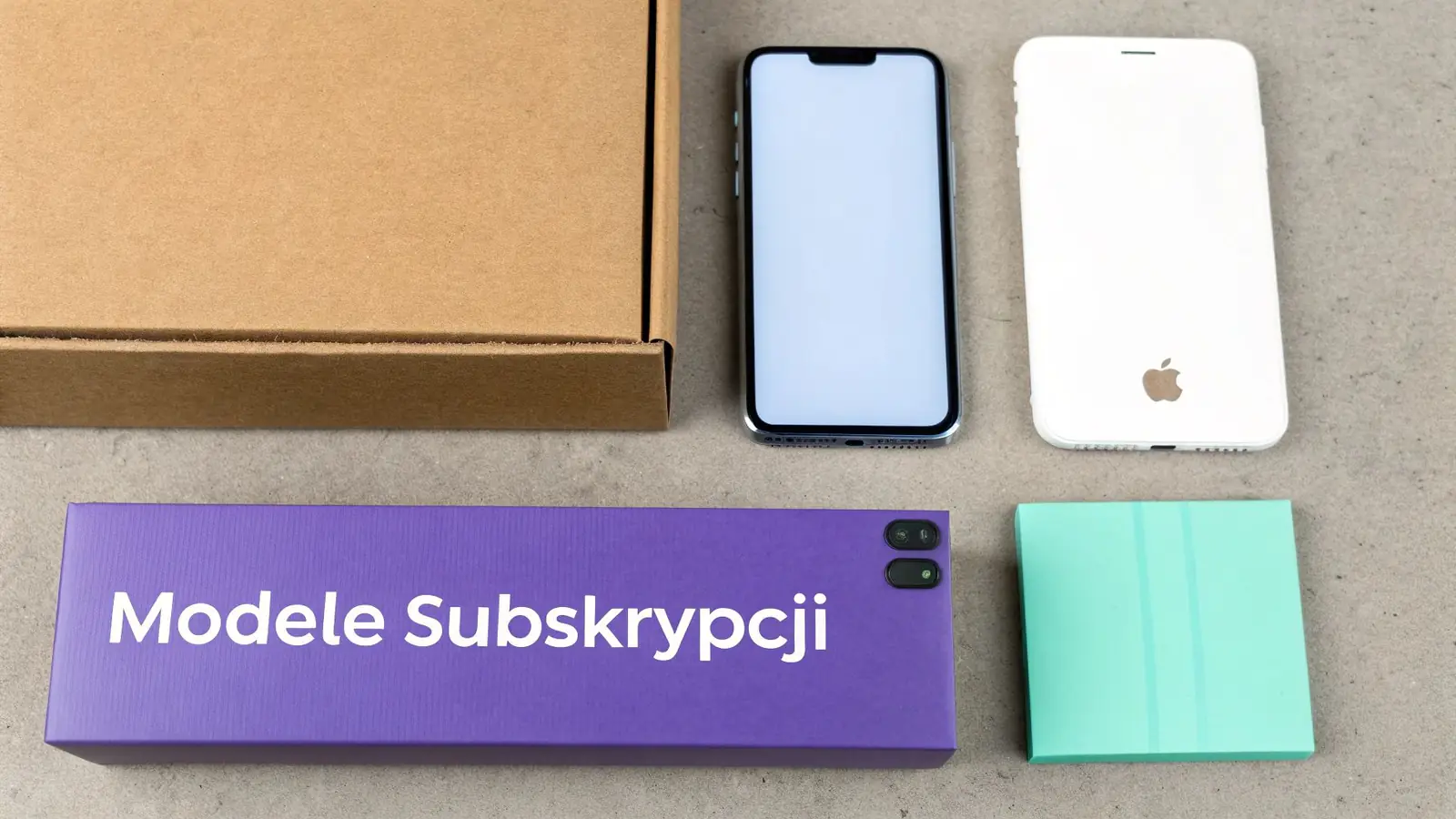 Różne ikony reprezentujące modele subskrypcji, takie jak kursy, społeczności i newslettery