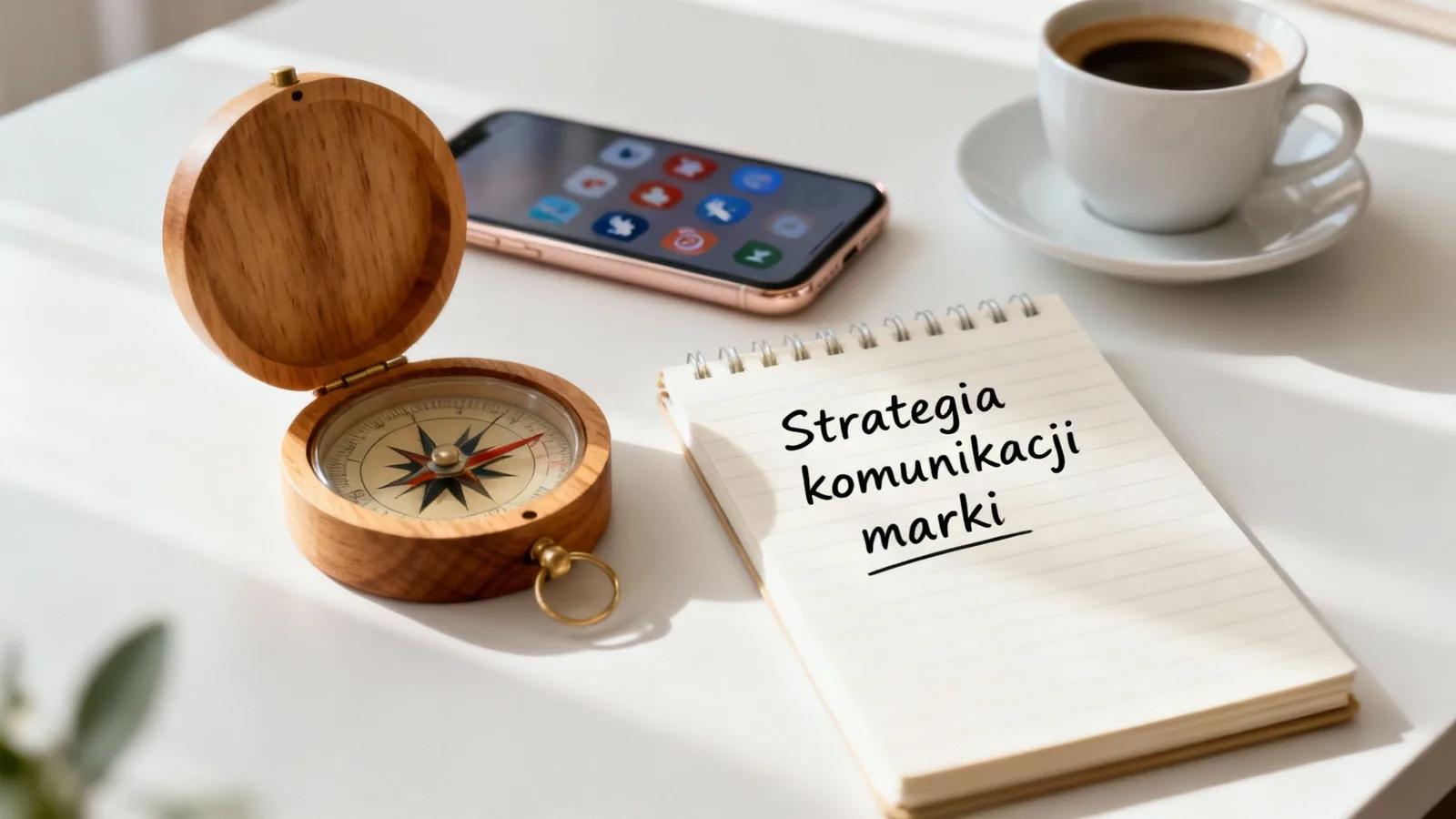 Grupa osób pracująca wspólnie nad strategią przy stole z notatkami i laptopami