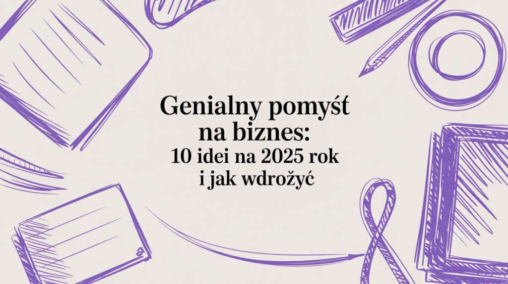 Poznaj genialny pomysł na biznes i 10 praktycznych sposobów na start w 2025 roku. Sprawdź, jak go wdrożyć.