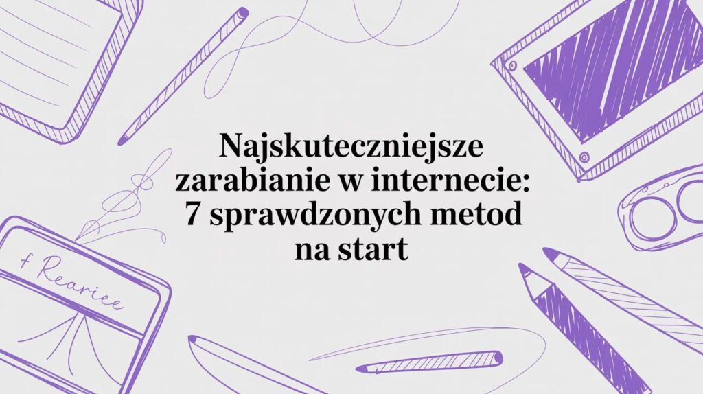Najskuteczniejsze zarabianie w internecie: poznaj sprawdzone metody, od freelancingu po kursy online, które możesz zacząć dziś.