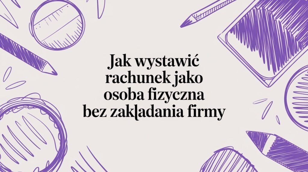 Dowiedz się, jak wystawić rachunek jako osoba fizyczna i legalnie rozliczać przychody. Praktyczny przewodnik dla freelancerów, twórców i ekspertów.