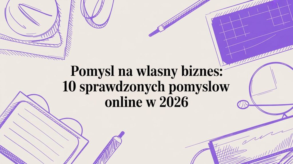 Szukasz pomysl na wlasny biznes? Odkryj 10 sprawdzonych strategii online na 2026 i zacznij zarabiać szybciej.