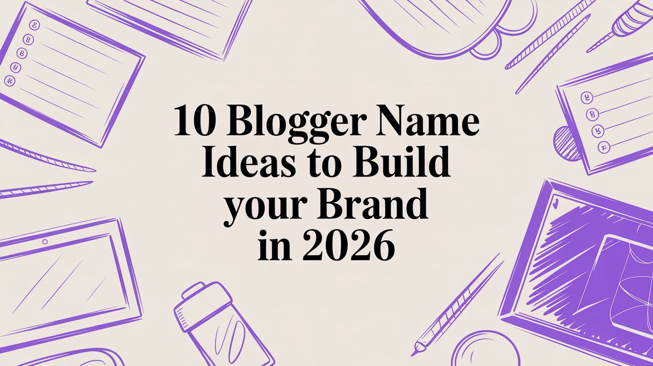 Blogger Name 10 Blogger Name Ideas to Build Your Brand in 2026